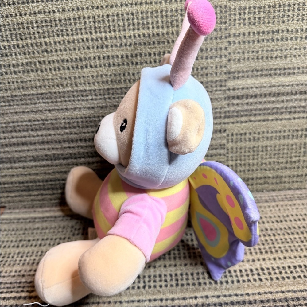 Adorable Plush Bear Toy with Striped Bee Outfit - Picture 3 of 9